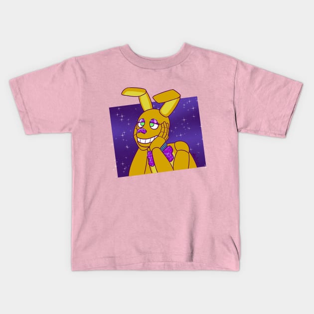 Starry Spring Bonnie Kids T-Shirt by Astrosaurus